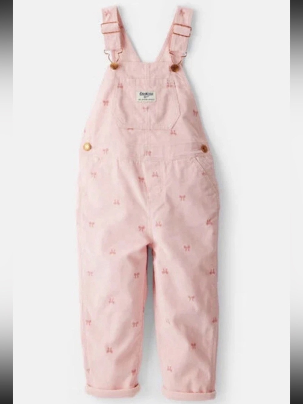 OshKosh B’Gosh | Corduroy Overalls with Bows (Pink) sz 9M NWT